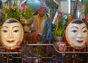 Obscure Buddhist Shrines, Sule Pagoda in Yangon Downtown, Myanmar