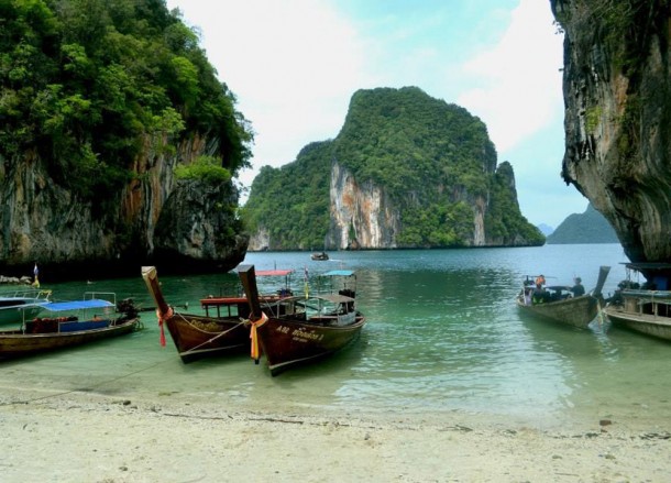 Beach at Koh Lading Island, Snorkelling and Island Hopping in Phang-Nga, Koh Yao Yai Thailand