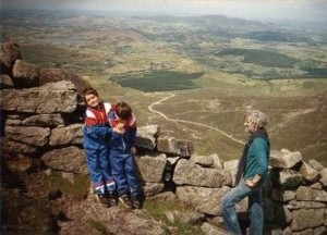 80s Kids Climbing Mourne Mountains, Backpacking Parents, My Travel Inspiration
