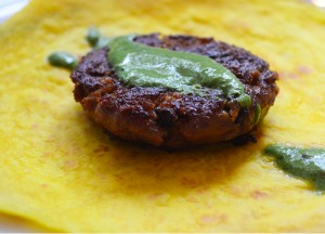 Taco Wrapped Lamb Patty, Great Kabab Factory in Bangkok, Sukhumvit 2