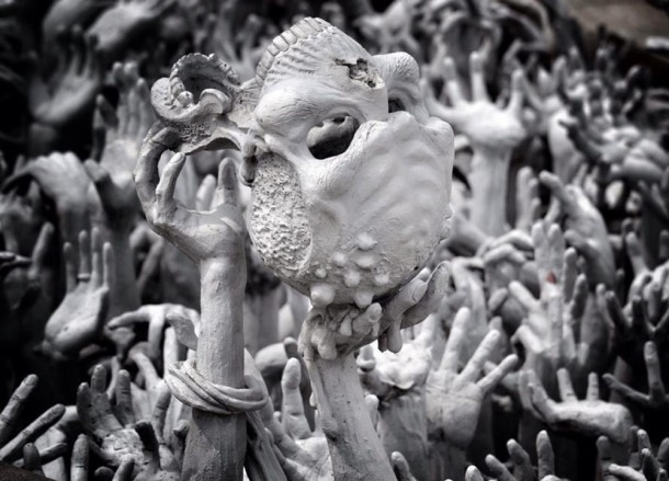 Hell at White Temple Hell at White Temple, Top 10 Chiang Rai Attractions Thailand