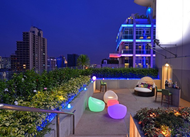Balcony Bar of Aloft, Coolest Design Hotels in Bangkok Party Hotels