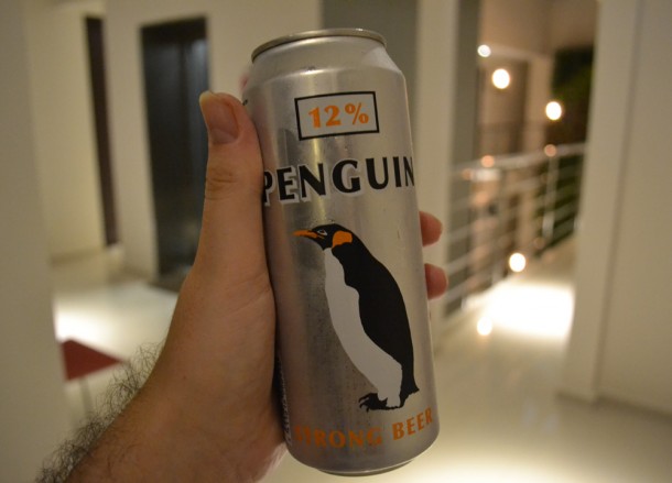 Extra Strong Penguin Beer in Malaysia
