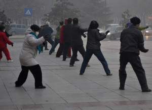 Practicing Tai Chi, Activities in Local Parks in China Local Life