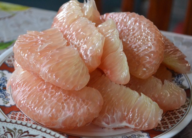 Fresh Grapefruit, Living in Rural Thailand, Isaan North East Thailand