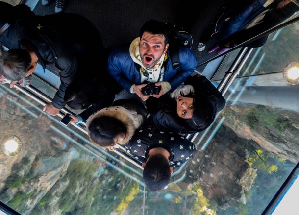 Glass Elevator, Travel to Zhangjiajie National Park