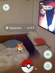 Hot Bird in Bed,Playing Pokemon in Bangkok Thailand Traveller Expat Pokemon Go Game