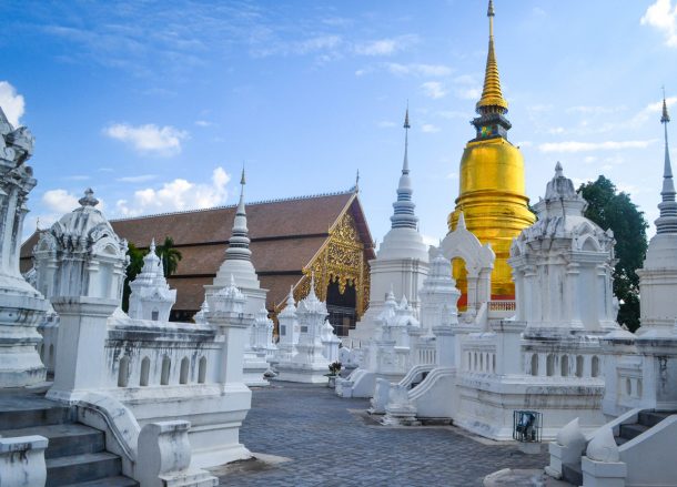 Stuphas of Wat Suan Dorg Best Temples in Chiang Mai Old City
