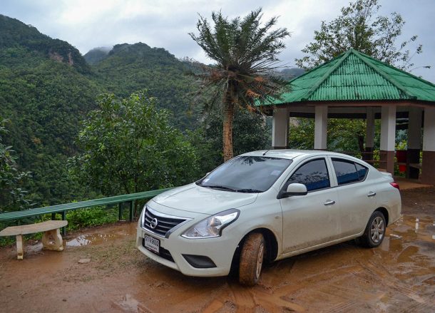 Nissan Almera, Driving to Doi Angkhang from Chiang Mai