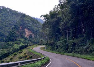 Twisting Roads Driving to Doi Angkhang from Chiang Mai
