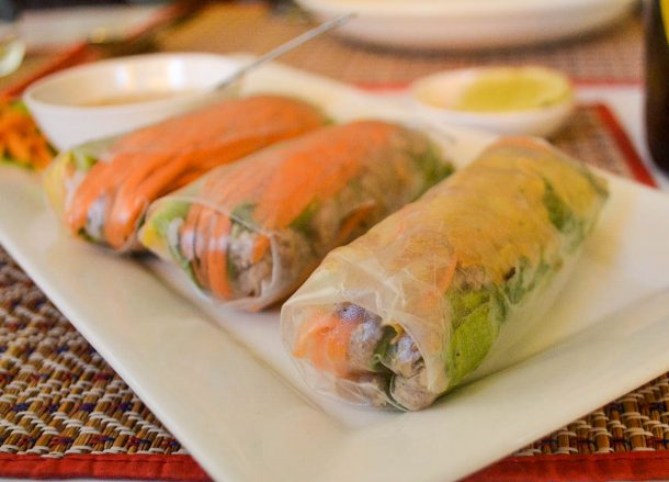 Fresh Spring Rolls, Best Restaurants in Vientiane Riverside Lao Food