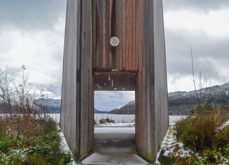 Loch Lomond Viewpoint Winter Road Trip in the Scottish Highlands Snow Scotland