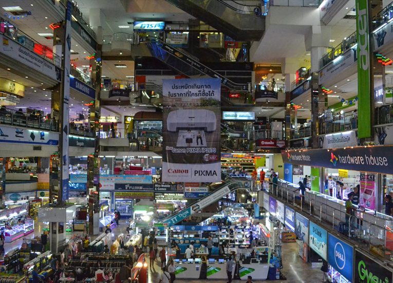 Panthip Plaza Electronics IT Mall in Prathunam Bangkok Thailand