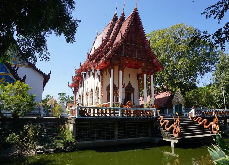 Lake at Wat Klang Temple in Nang Rong Buriram