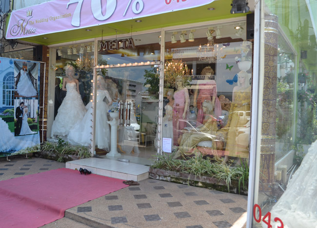 Bridal Shops in Khon Kaen Isaan Northeastern Thailand