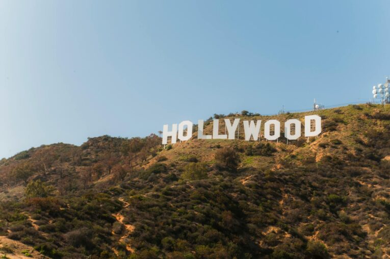 iconic hollywood sign on los angeles hillside
